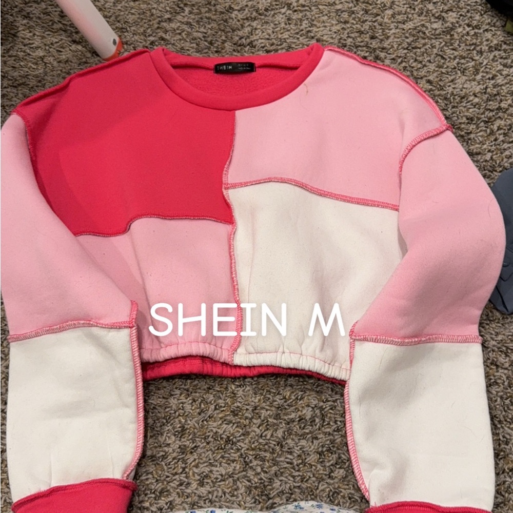 Colorblock Cropped Sweatshirt